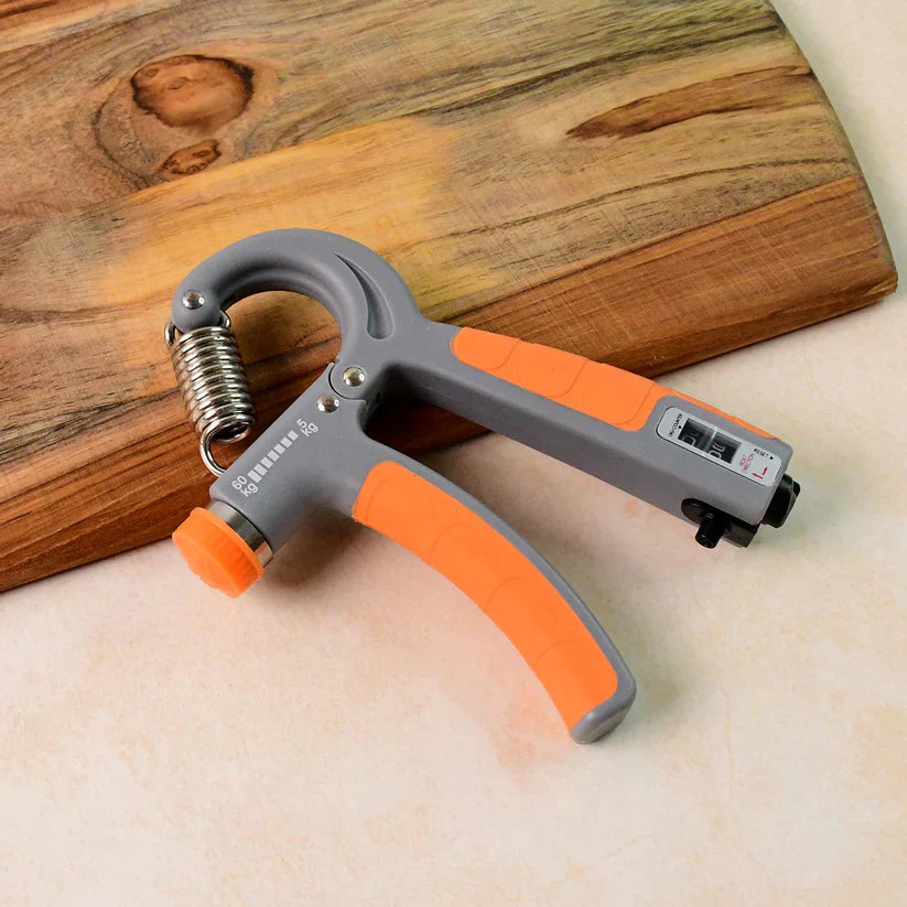 Adjustable Hand Grip Strengthener With Counter (1 Pc)
